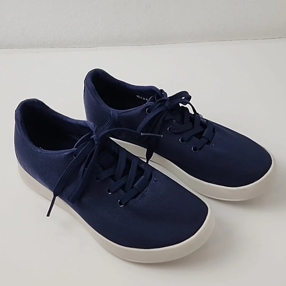 NOBULL Canvas Unisex Trainer Sneakers Navy - Picture 1 of 16